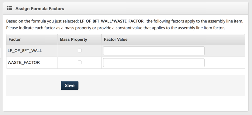 Assembly Item Factor