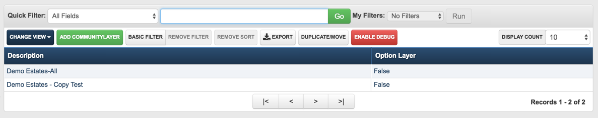 Community Layer Browser