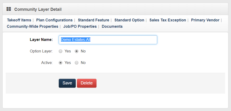 Community Layer Detail