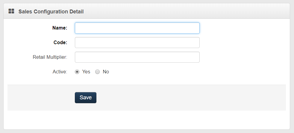 Plan Sales Configuration Detail