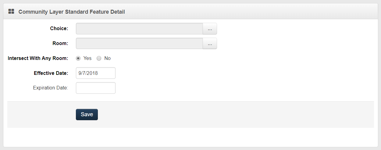 Standard Feature Detail